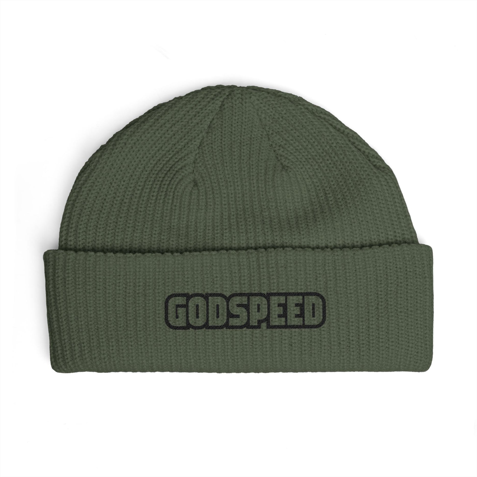Godspeed Embroidered Cuff Beanie Hats Printify One size Cypress