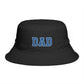Dad Bucket Hat - Embroidered Collegiate Style Fathers Day Gift Hats Printify One size Black
