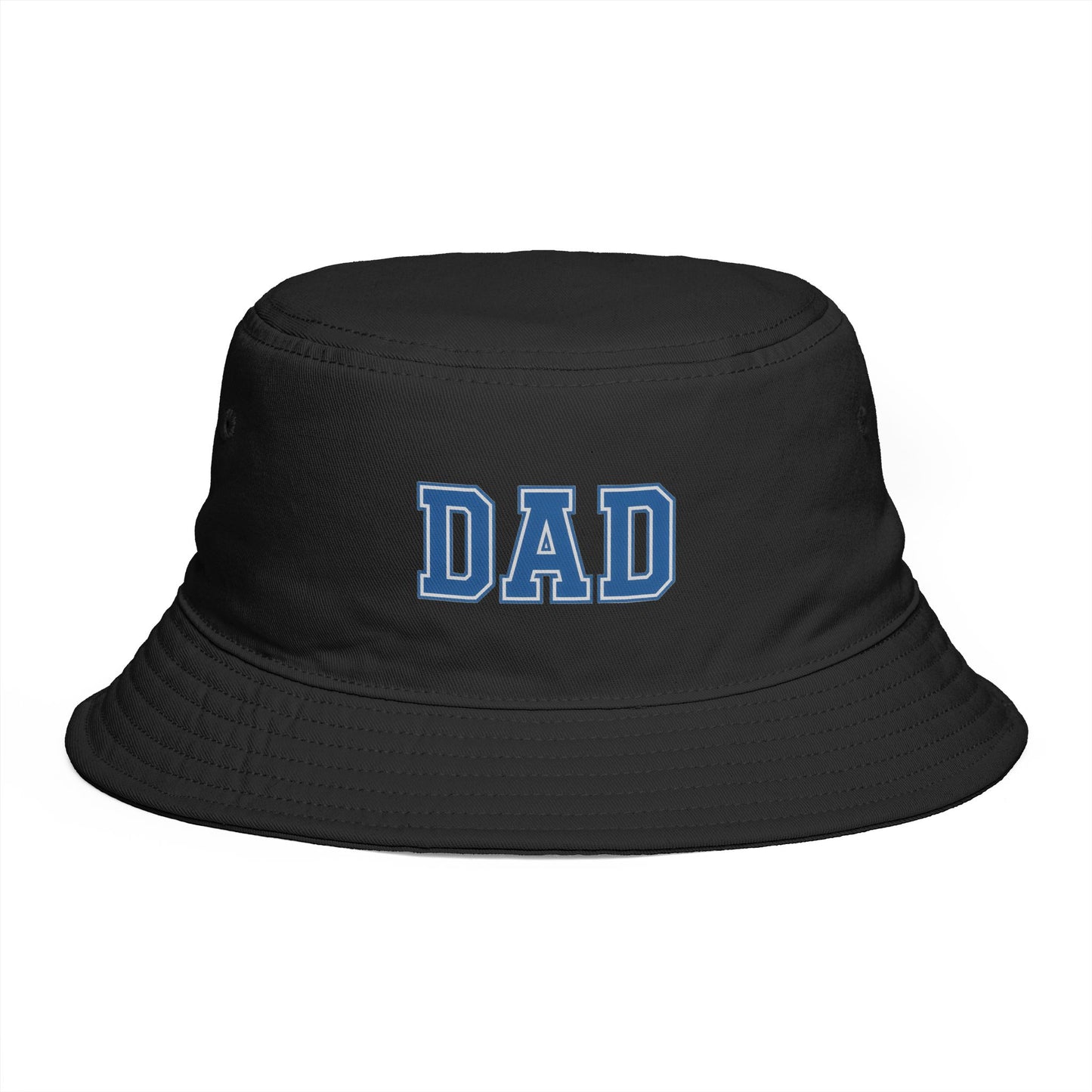 Dad Bucket Hat - Embroidered Collegiate Style Fathers Day Gift Hats Printify One size Black