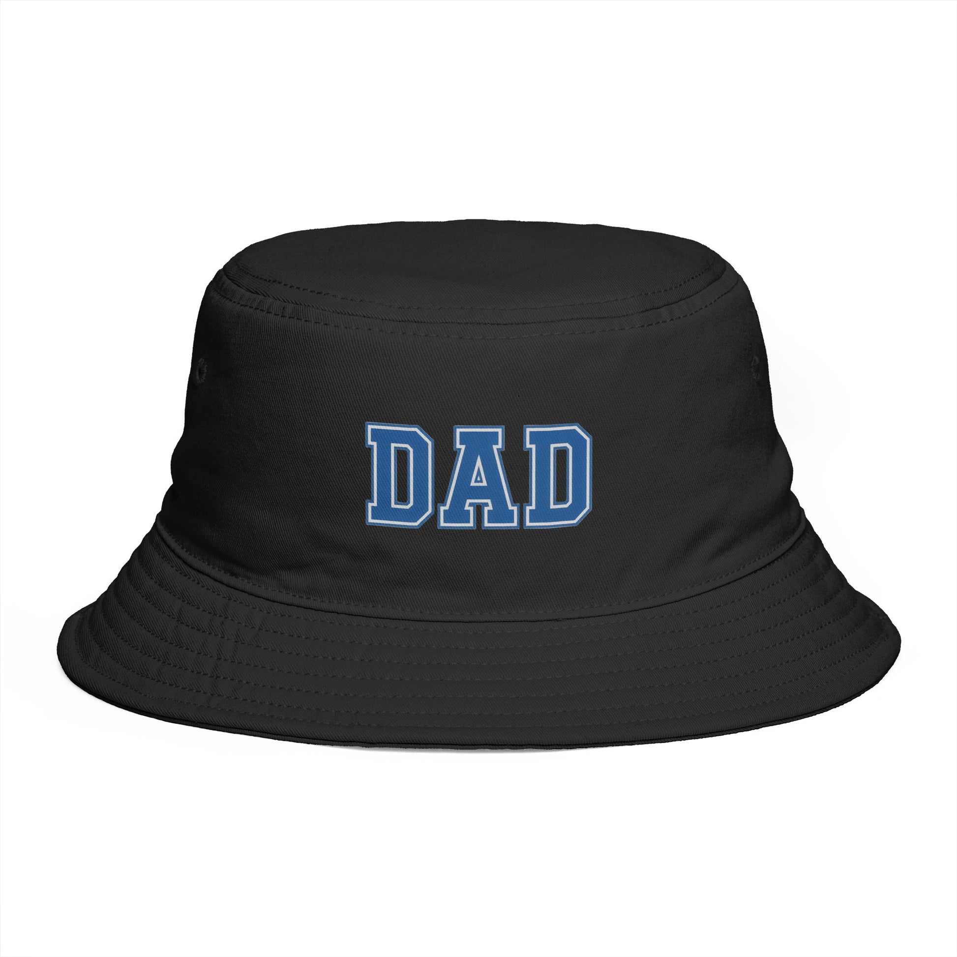Dad Bucket Hat - Embroidered Collegiate Style Fathers Day Gift Hats Printify One size Black