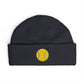 Sequin Tennis Ball Cuff Beanie - Sparkle Sports Knit Hat for Players & Fans Hats Printify One size Navy