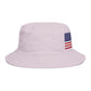 American Flag Bucket Hat — Patriotic USA Embroidered Sun Hat