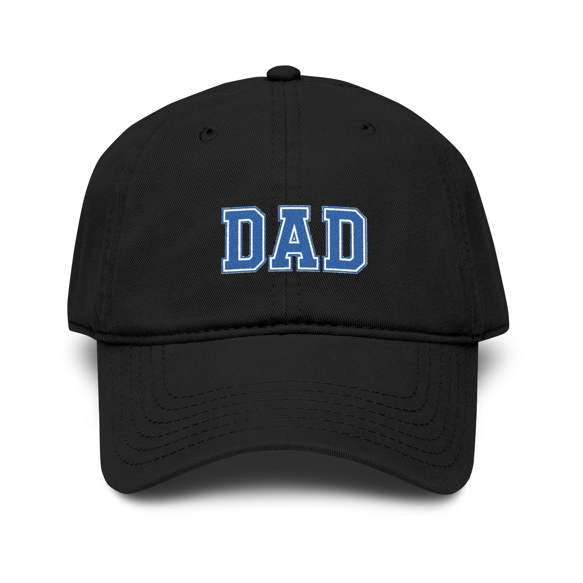 Dad Embroidered Washed Baseball Cap Hats Printify One size Black