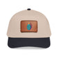 Leather Patch Baseball Cap — Retro Grenade Patch Hat Hats Printify One size Black / Khaki / Light Brown patch Rectangle
