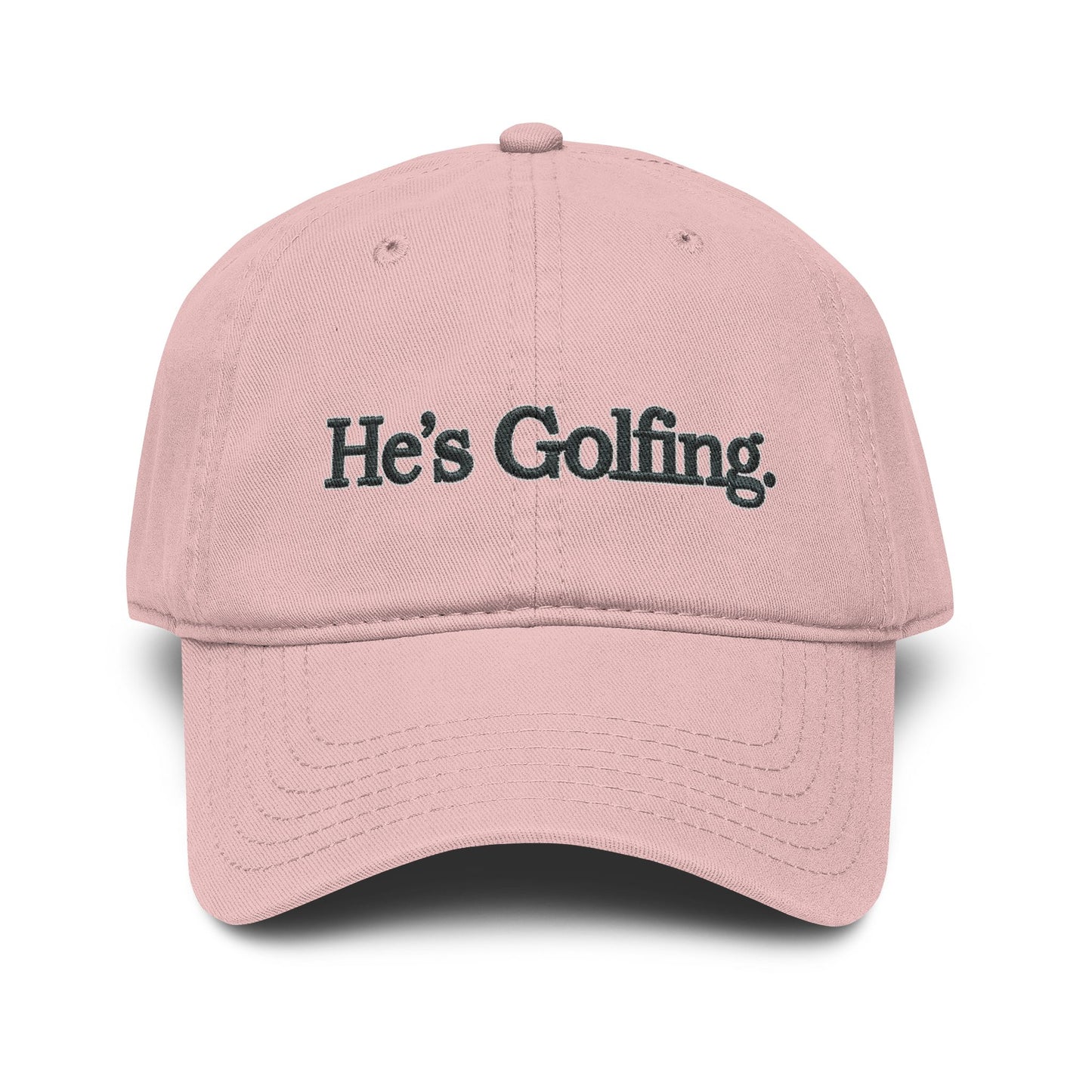 He's Golfing Washed Baseball Cap – Casual Golf Hat for Men