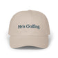 He's Golfing Dad Cap – Embroidered Golf Hat for Golf-Loving Dads