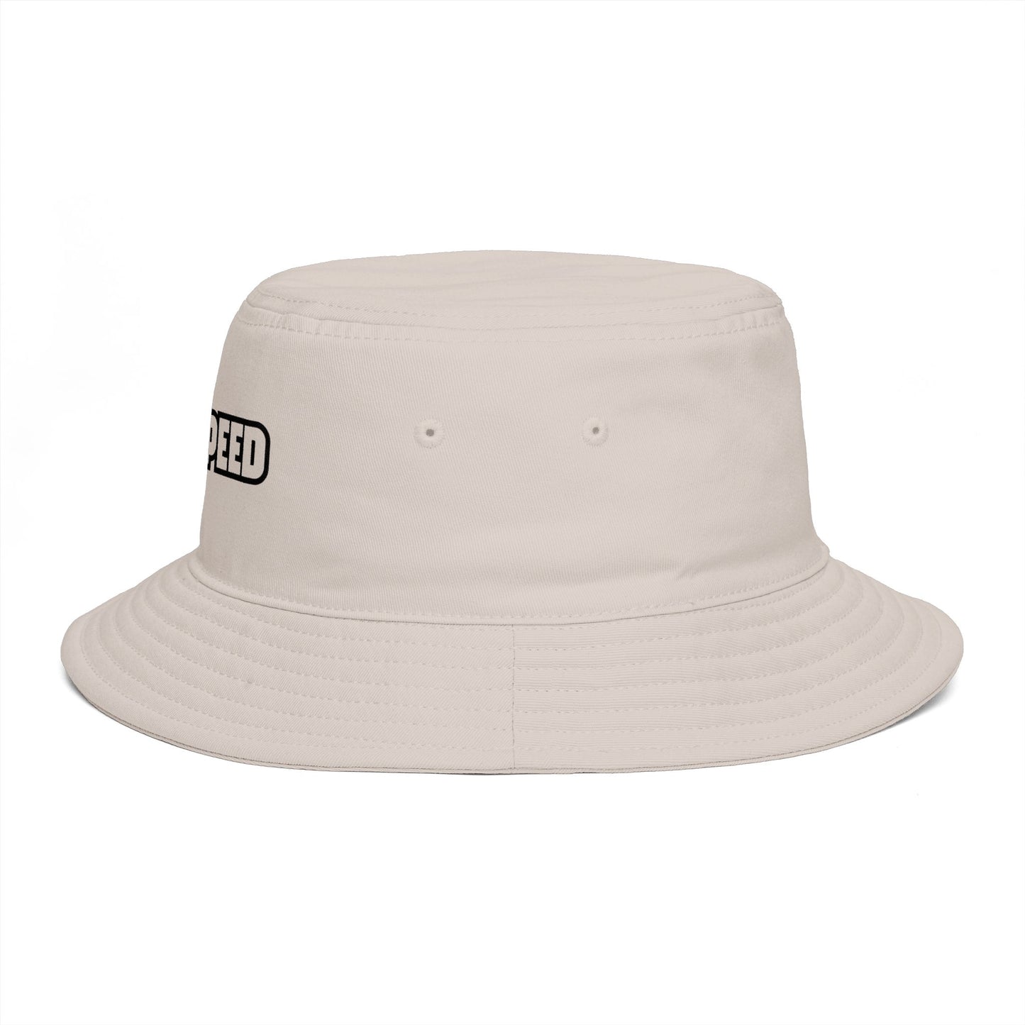 Godspeed Bucket Hat — Retro Script Embroidered Brown Sun Hat Hats Printify