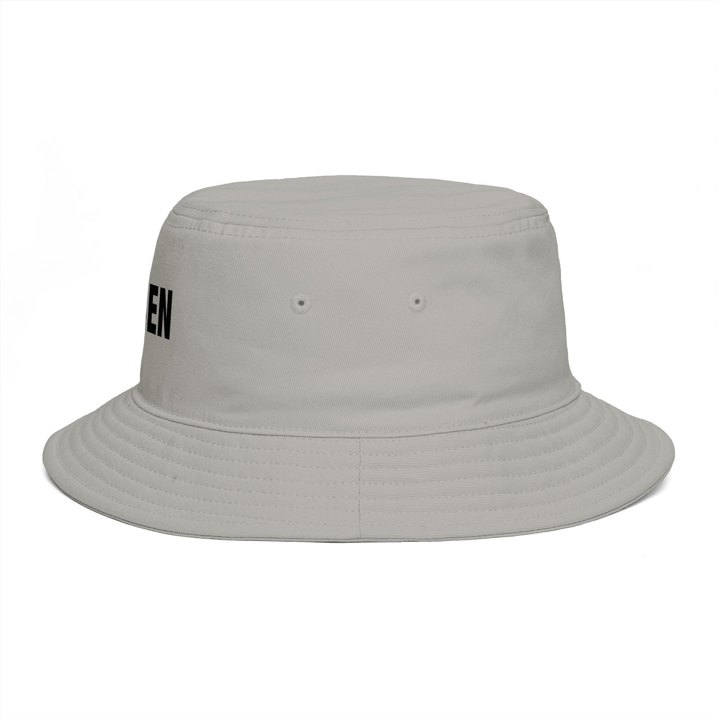 Karen Bucket Hat — Bold Name Embroidered Casual Cotton Sun Hat