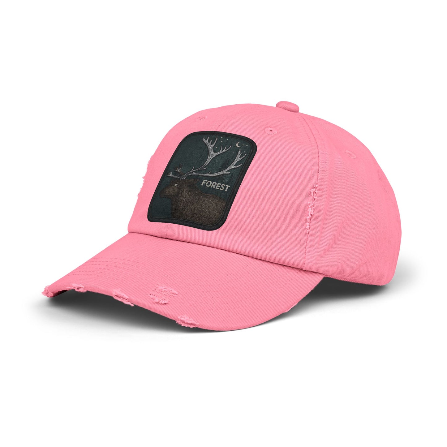 Distressed Forest Moose Cap