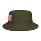 American Flag Bucket Hat — Patriotic USA Embroidered Sun Hat
