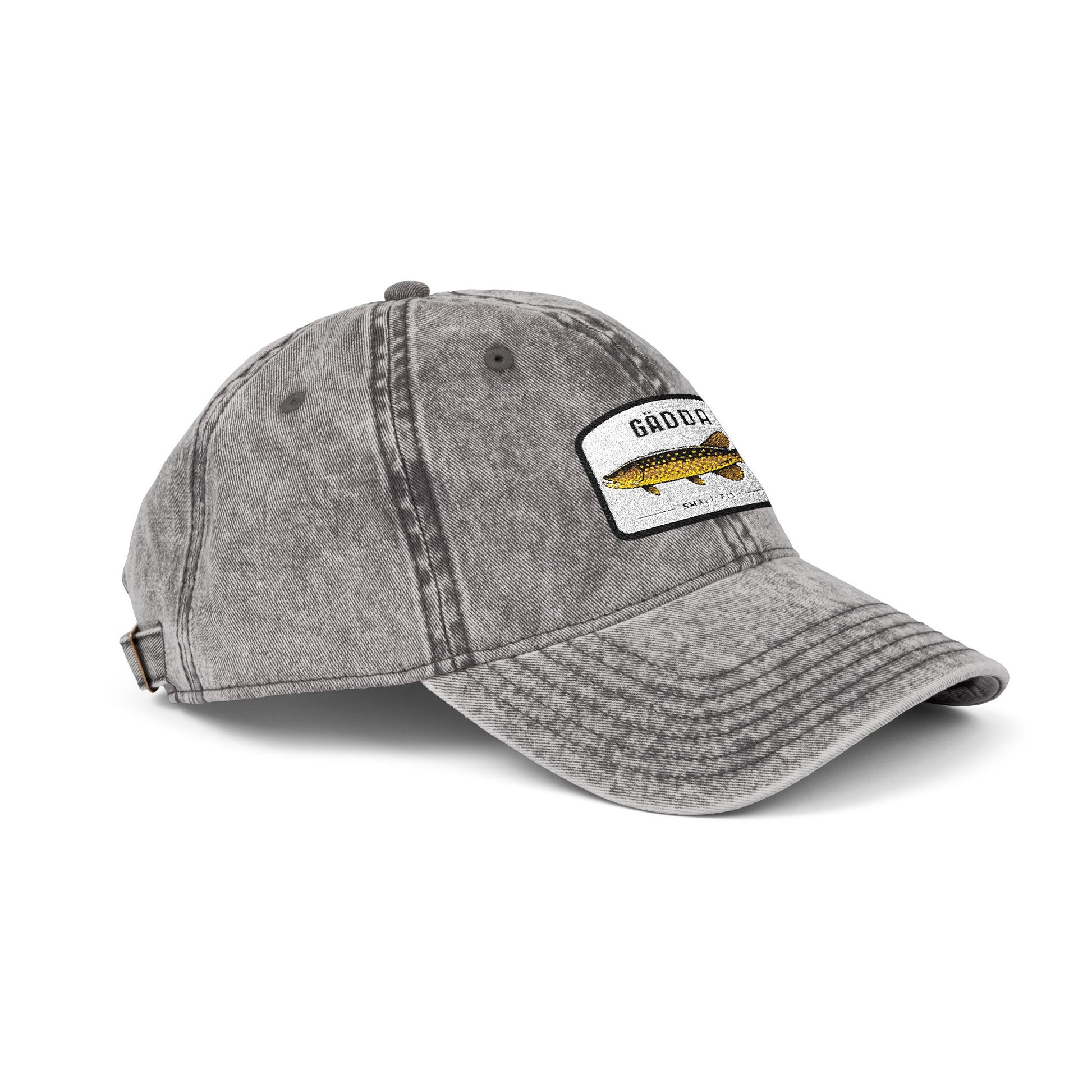 Vintage Fish Embroidered Cap Hats Printify