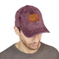 Vintage Embroidered Stetson Patch Cap — Washed Red Baseball Hat