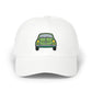 Vintage Green Beetle Dad Cap — Retro Car Baseball Hat Hats Printify White One size