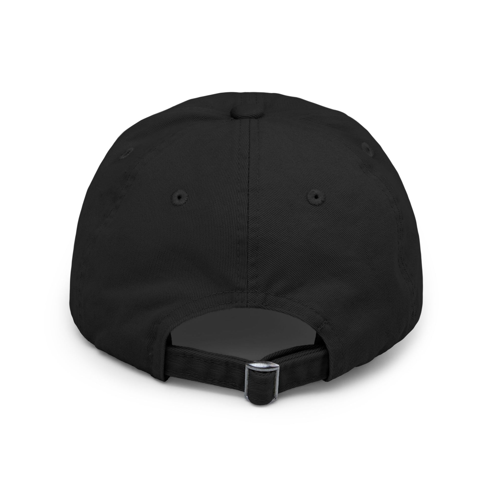 Distressed Mountain Hat — Minimal White Peak Embroidered Cap Hats Printify