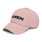 Amen Embroidered Washed Baseball Cap — Casual Faith Baseball Hat