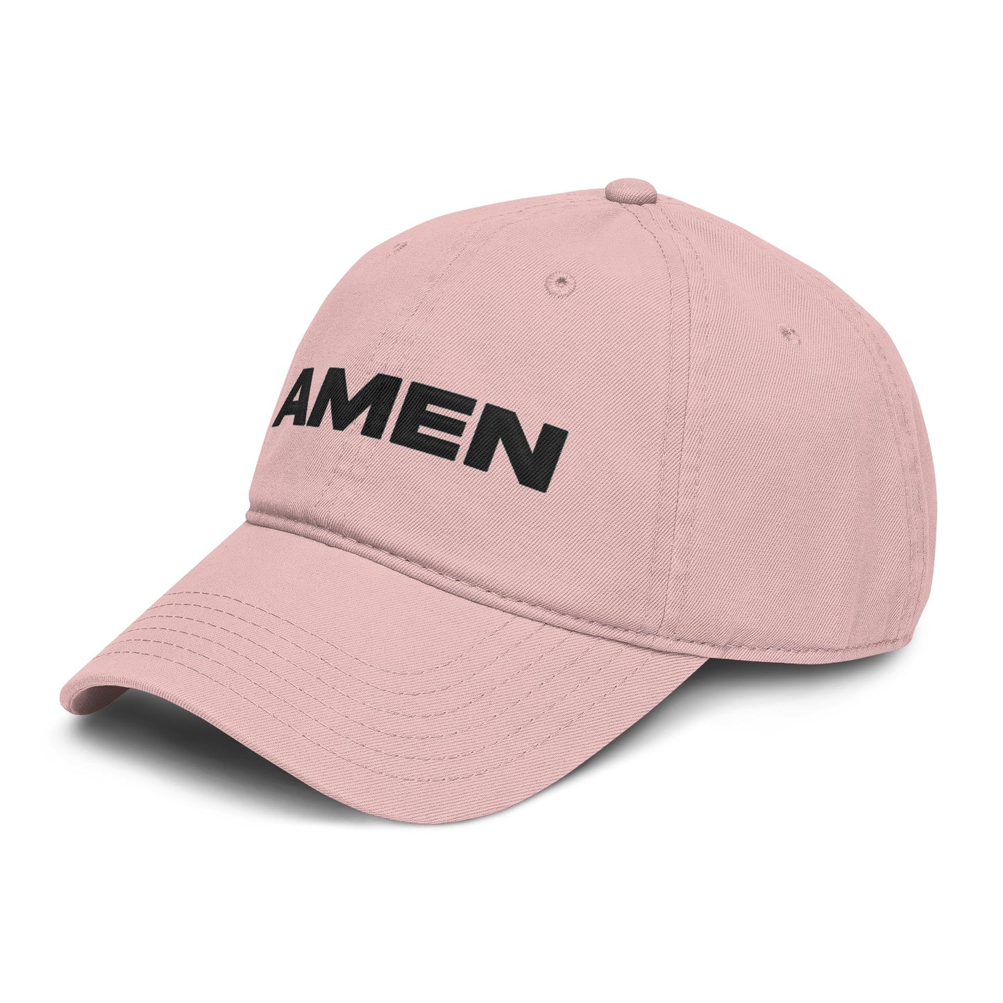 Amen Embroidered Washed Baseball Cap — Casual Faith Baseball Hat
