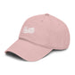 Hustle Washed Baseball Cap — Vintage Script Embroidered Hat