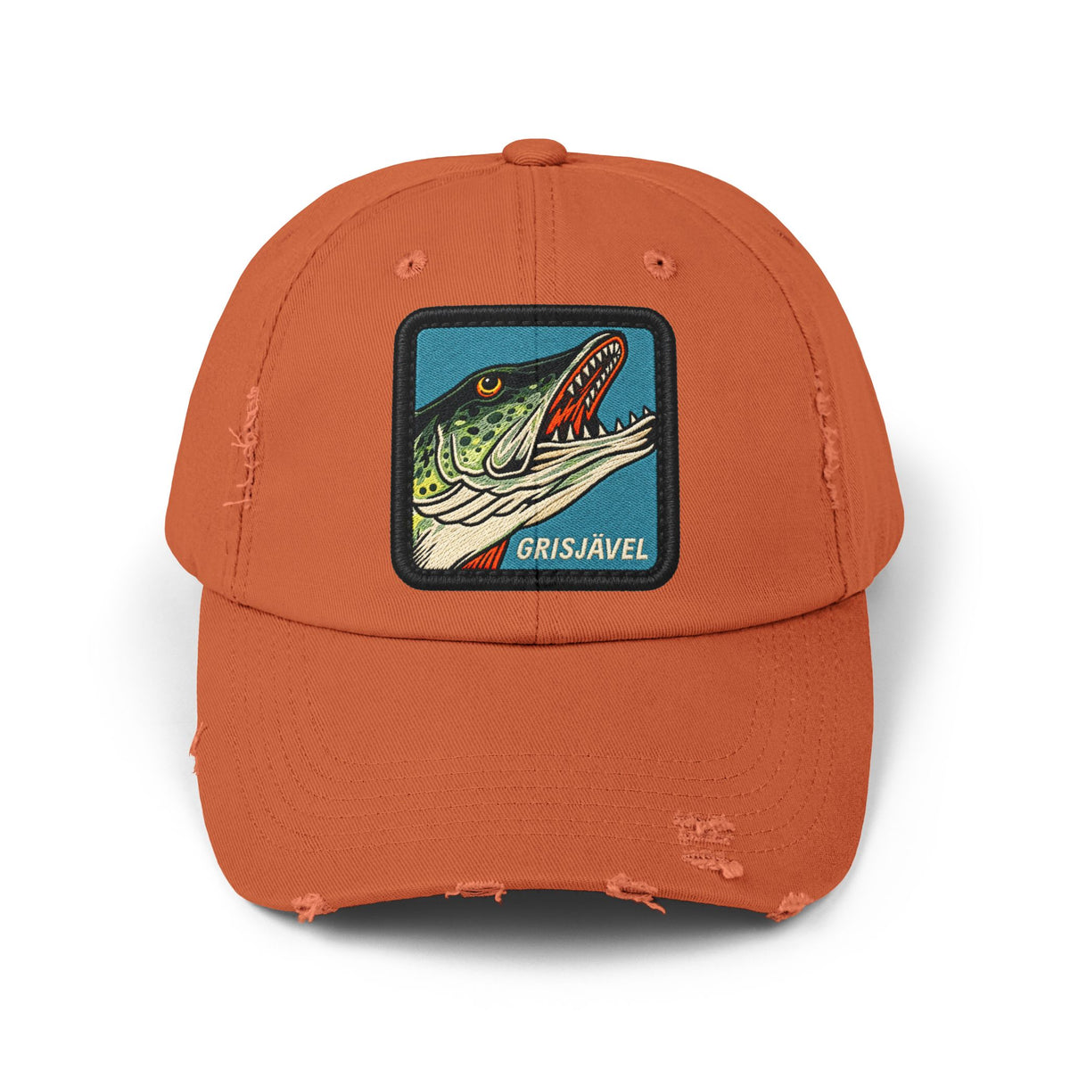 Unisex Distressed Cap Hats Printify Burnt Orange One size