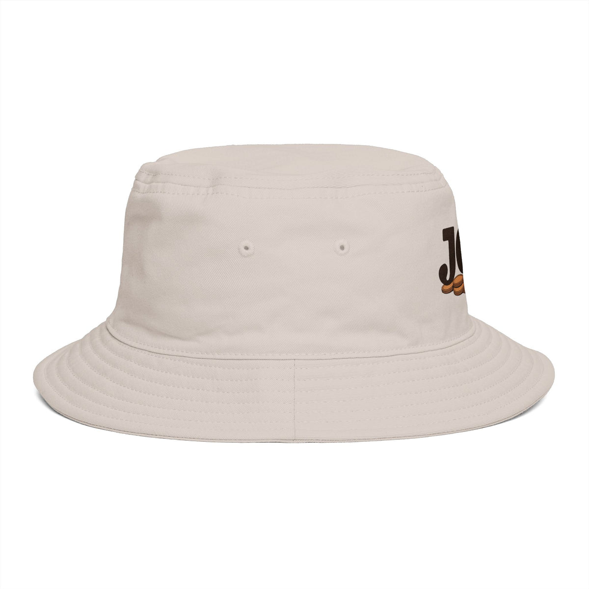 Bucket Hat — 'Jew' Logo with Bagels Embroidery | Retro Jewish Food Pride Cap Hats Printify