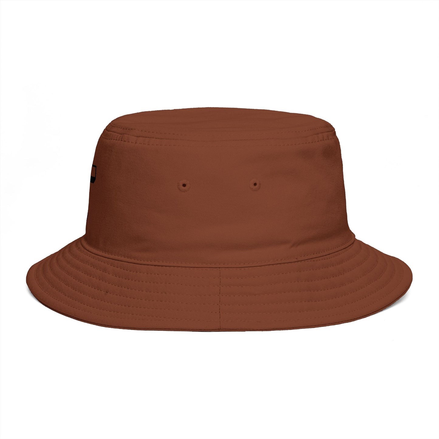 Christian Cross Bucket Hat — Minimal Faith Brown Sun Hat Hats Printify