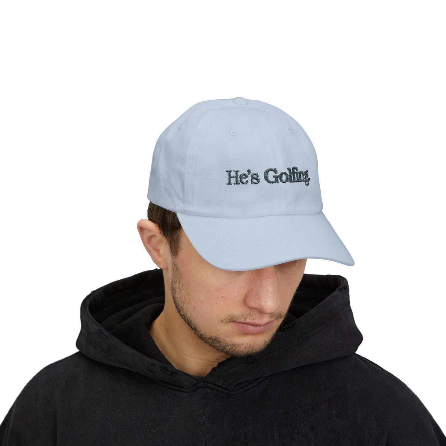 He's Golfing Dad Cap – Embroidered Golf Hat for Golf-Loving Dads