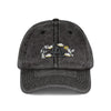 Vintage Embroidered Cap – Red LA Floral Baseball Hat Hats Printify One size Black