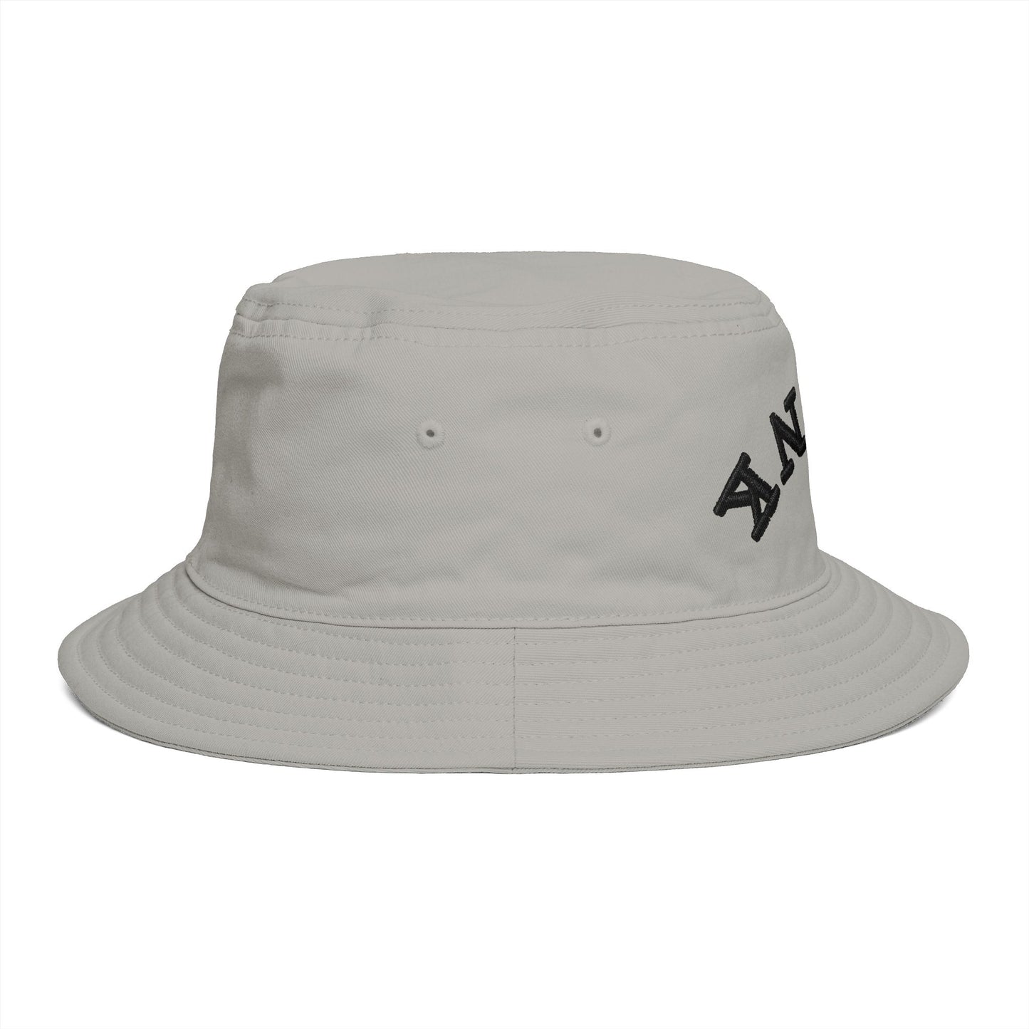 Drunk Arched Brown Bucket Hat – Retro Party & Festival Headwear