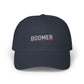 Boomer Embroidered Dad Cap – Retro Patch Baseball Hat Hats Printify Navy One size