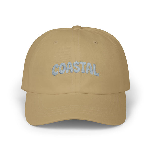 Coastal Dad Cap – Embroidered Beach Vibes Baseball Hat Hats Printify Khaki One size
