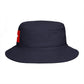 Swiss Cross Brown Bucket Hat — Alpine Flag Patch Sun Hat Hats Printify