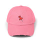 Pushpin Embroidered Distressed Cap Hats Printify