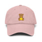Embroidered Golden Teddy Baseball Cap Hats Printify One size Dusty Rose