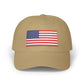 American Flag Dad Cap — Embroidered USA Baseball Hat for 4th of July Hats Printify Khaki One size