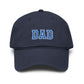 Dad Embroidered Washed Baseball Cap Hats Printify One size Navy
