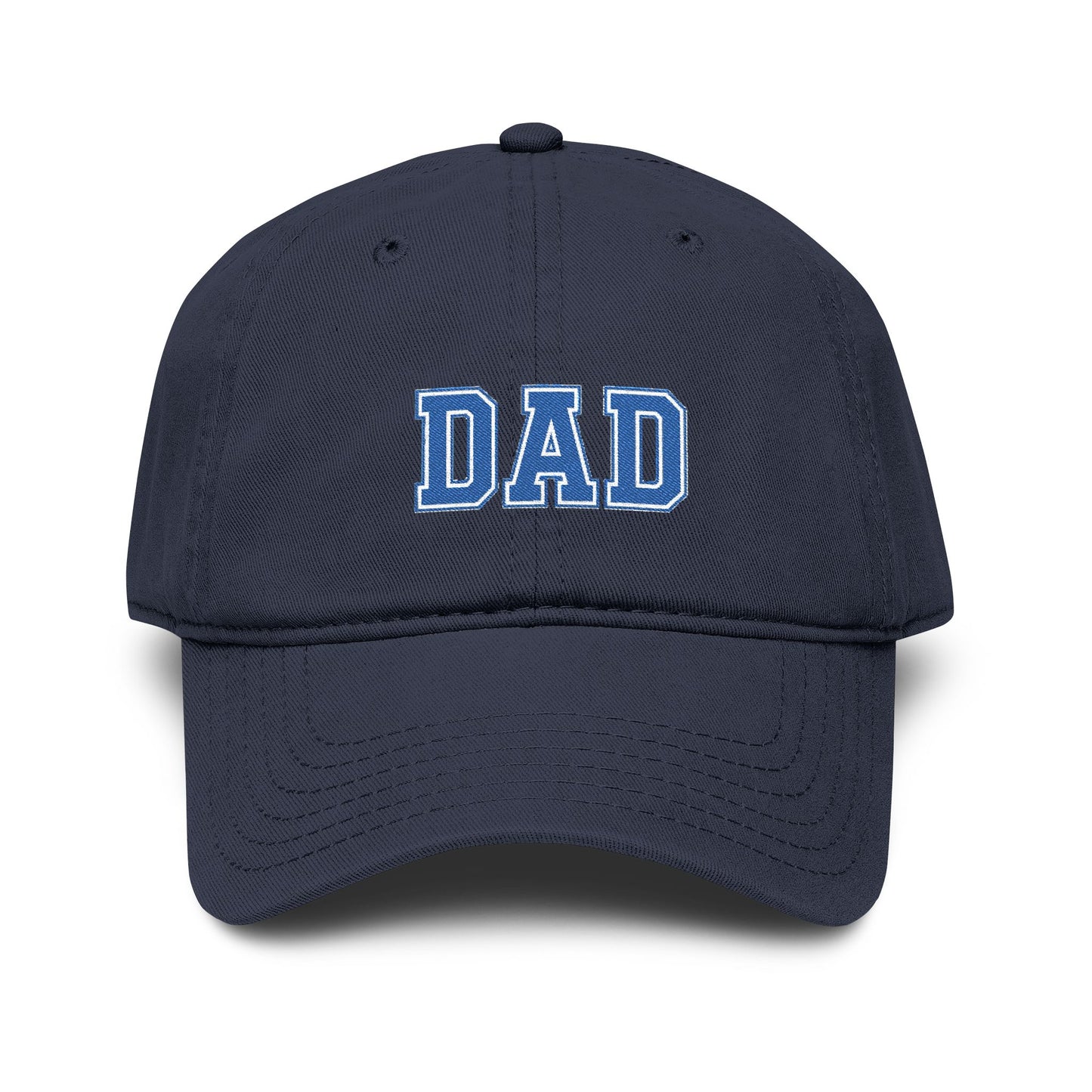 Dad Embroidered Washed Baseball Cap Hats Printify One size Navy