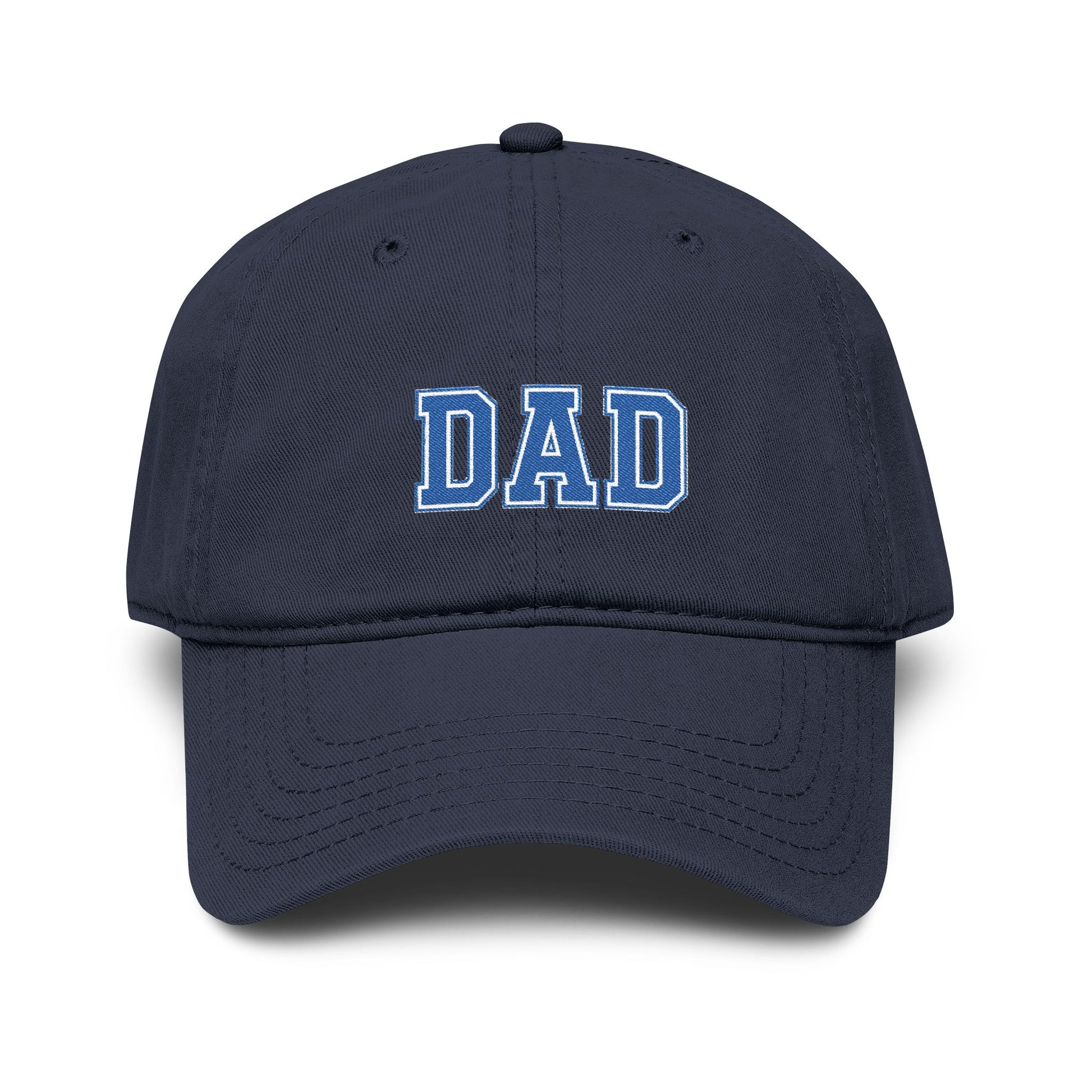 Dad Embroidered Washed Baseball Cap Hats Printify One size Navy