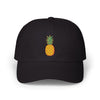 Pineapple Embroidered Dad Cap — Tropical Pineapple Baseball Hat Hats Printify Black One size