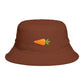 Carrot Emoji Bucket Hat — Cute Vegetable Graphic Summer Hat Hats Printify