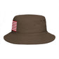 American Flag Bucket Hat — Patriotic USA Embroidered Sun Hat