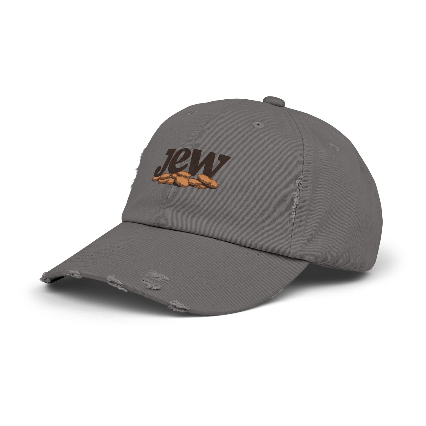 Distressed Coffee Bean Cap — Java Logo Dad Hat Hats Printify