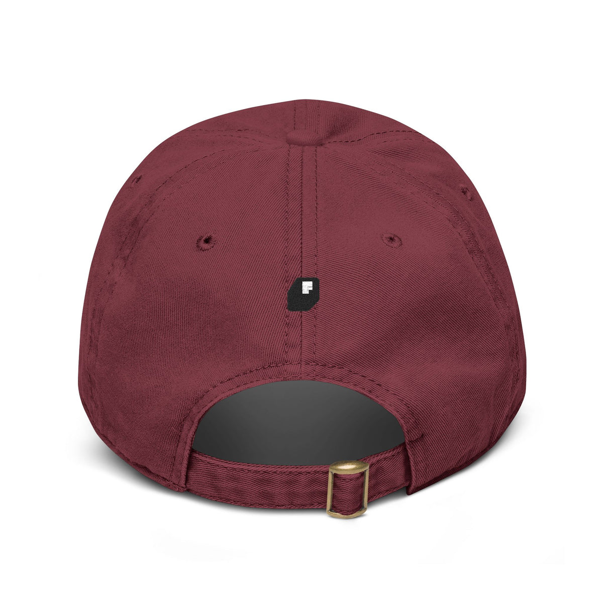 Washed Baseball Cap — Drippy Yellow Smile Embroidered Hat