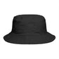 Drunk Arched Brown Bucket Hat – Retro Party & Festival Headwear