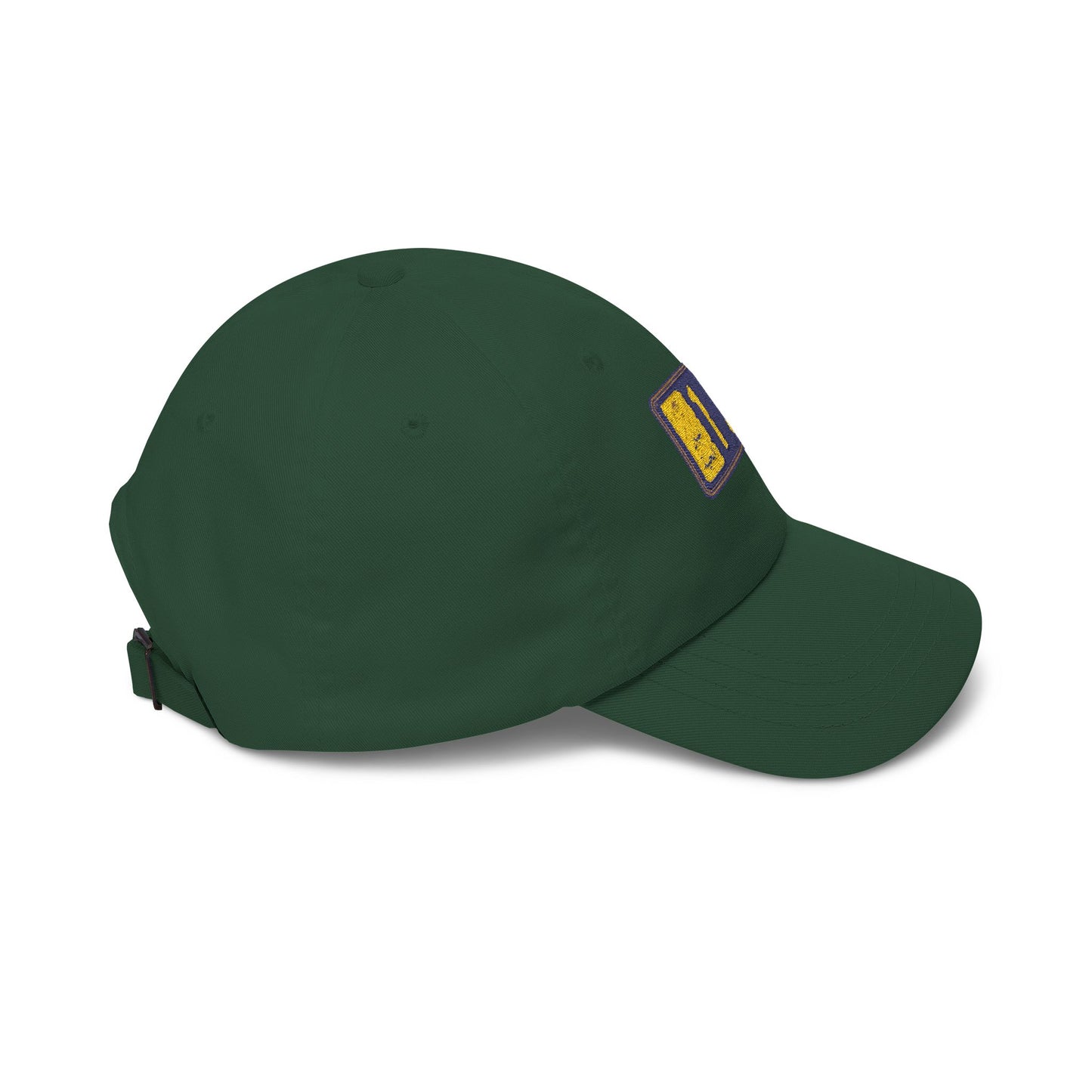 Dad Cap with Embroidered '130' Patch – Classic White Baseball Hat