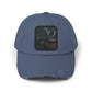 Distressed Forest Moose Cap Hats Printify Scotland Blue One size