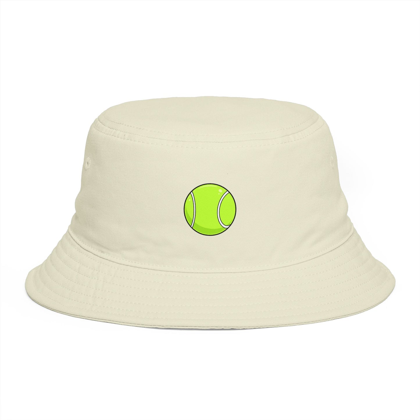 Tennis Ball Brown Bucket Hat — Retro Sport Casual Sun Hat Hats Printify