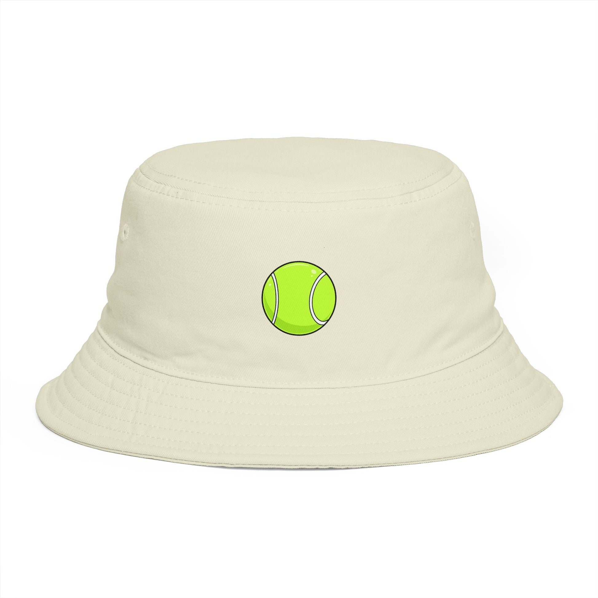 Tennis Ball Brown Bucket Hat — Retro Sport Casual Sun Hat Hats Printify