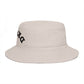 Drunk Arched Brown Bucket Hat – Retro Party & Festival Headwear