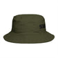 Shriff Bucket Hat — Retro Western Brown Cotton Sun Hat