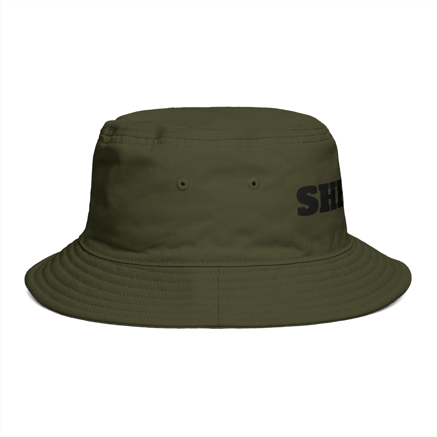 Shriff Bucket Hat — Retro Western Brown Cotton Sun Hat