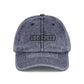 Godspeed Embroidered Vintage Cap — Distressed Red Baseball Hat Hats Printify One size Navy